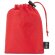 Poncho plegable Bross con bolsa rPET para campañas corporativas Rojo detalle 21