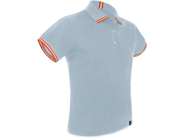 Polo bandera España Patrios caballero algodón peinado 220 g/m² Azul marino detalle 10