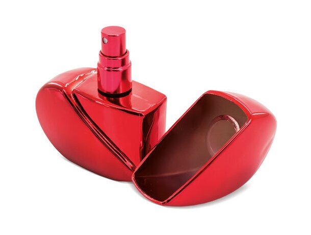 Perfumador de aluminio corazón rojo