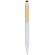 Boligrafo touch con clip bambu Bali blanco