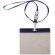 Lanyard con acreditación de pvc azul