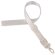 Lanyard con cierre ajustable grabado blanco