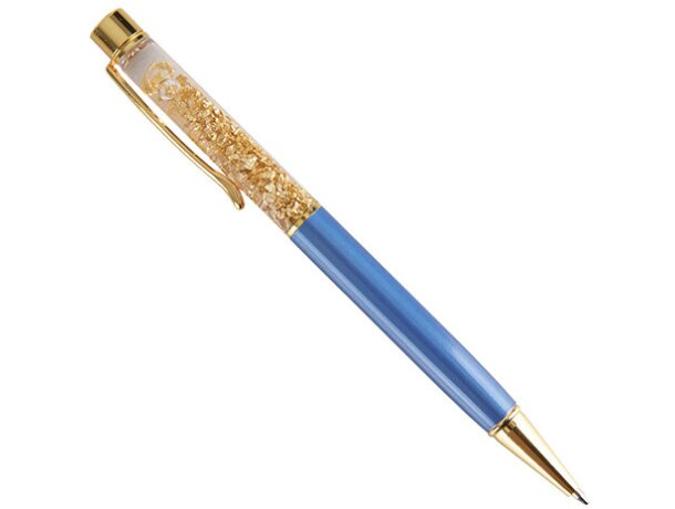 Boligrafo pan de oro p. delone azul