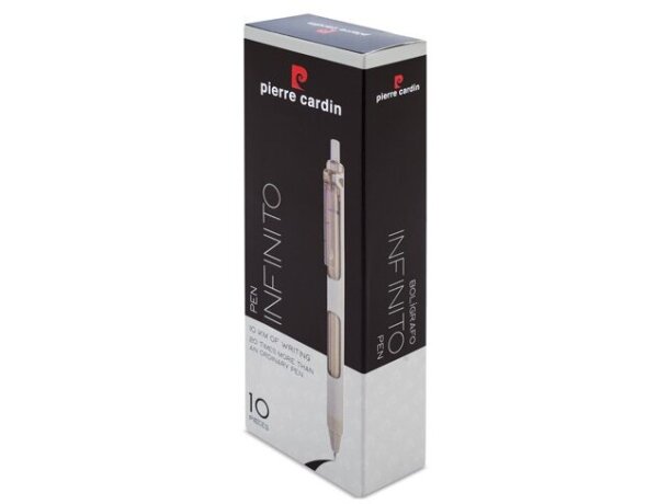 Bolígrafo Pierre Cardin German con grip de goma Crudo detalle 8