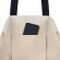 Bolsa algodón Diya resistente con bolsillo interior Crudo detalle 1