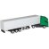 Camión tráiler de juguete verde