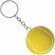 Llavero antiestrés pelota de baloncesto personalizado amarillo
