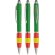 Bolígrafo antiestrés Bandera España mecanismo giratorio Verde