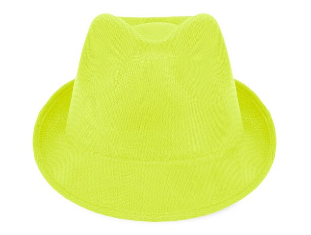 Sombrero premium amarillo amarillo fluorescente