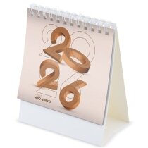 Calendario de sobremesa de papel en español y portugués