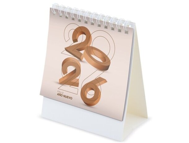 Calendario de sobremesa en español y portugués papel Elkin detalle 2 Calendario de sobremesa en español y portugués papel Elkin detalle 2