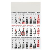 Calendario Trimestral De Pared económio Calendario Trimestral De Pared económio