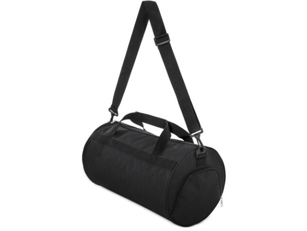 Bolsa deporte con zapatero Fitness en poliéster 100% Negro detalle 5