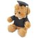 Peluche osito graduado Toti 18 cm con gorro detalle 2
