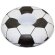 Posavasos hinchable balón fútbol PVC agua sin color