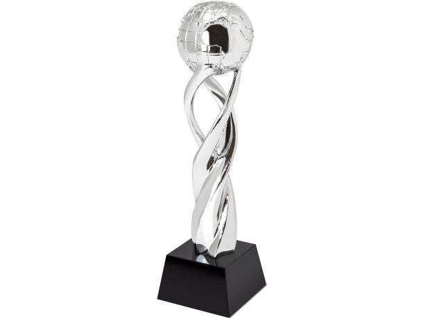 Trofeo Olimpo resina cristal acabado plata