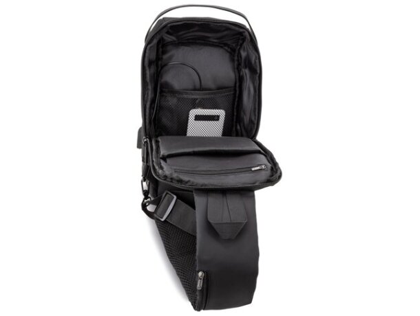 Bandolera Tyler con conexión usb y sistema antirrobo detalle 6