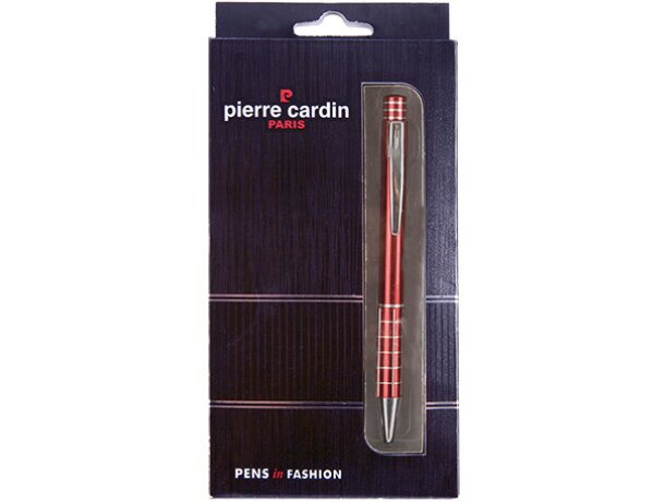 Bolígrafo de aluminio de pierre cardin burdeos
