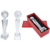 Trofeo New World cristal transparente pulido