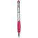 Bolígrafo puntero de plástico y cuerpo en plata personalizado fucsia