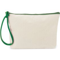 Neceser Cuqui algodón canvas cremallera color y tirador polipiel