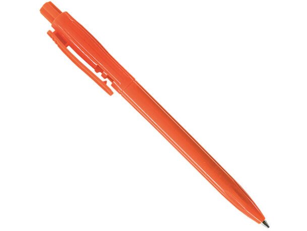Bolígrafo de plástico y sencillo fino naranja