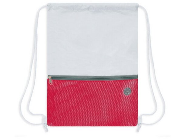 Bolsa mochila Luxory blanco/rojo