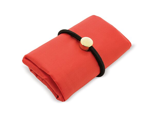 Bolsa plegable con goma Vera rojo