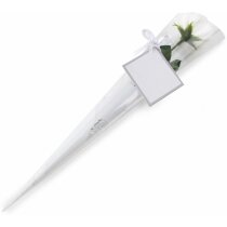 Estuche Perfumado Con Flor Personalizado Blanco