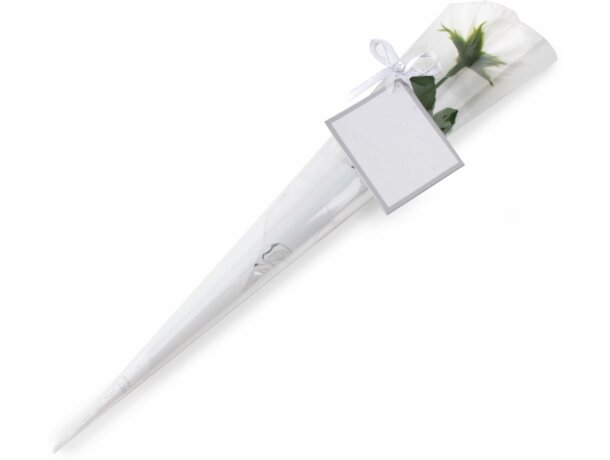 Estuche perfumado con flor personalizado blanco Estuche perfumado con flor personalizado blanco