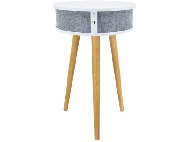 Mesa altavoz bluetooth con carga inalámbrica Monymax blanco
