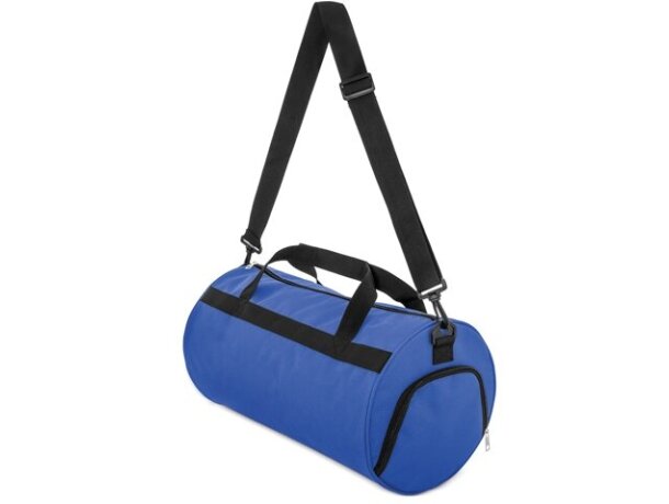 Bolsa deporte con zapatero Fitness en poliéster 100% Azul royal detalle 16