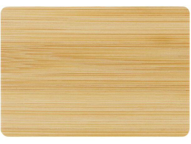Imán rectangular de bambú Kudir con base imantada adhesiva detalle 3