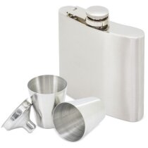 Petaca licorera acero con vasos Duo Party 170ml