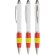 Bolígrafo antiestrés Bandera España mecanismo giratorio Blanco