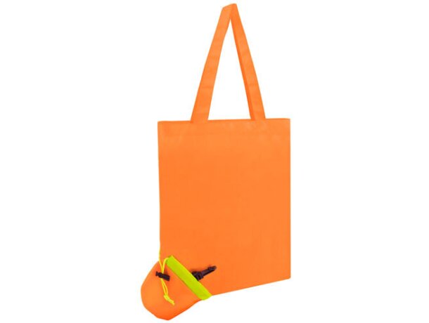 Bolsa plegable naranja