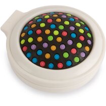 Cepillo espejo compacto multicolor práctico retoque