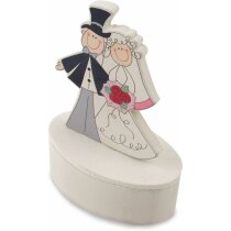 Cajita motivo de boda con imán personalizada Cajita motivo de boda con imán personalizada