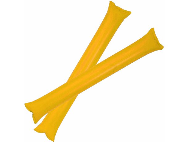 Pares palos inflado pajilla Clapp personalizado amarillo