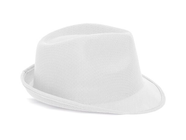 Sombrero con ala irregular blanco