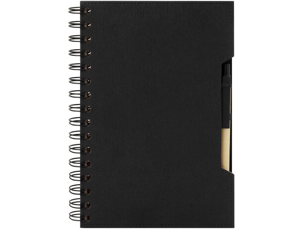 Cuaderno A5 anillas cartón reciclado y RPET Green Life con bolígrafo Verde detalle 12