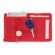 Monedero con llavero especial para moteros rojo