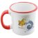 Mug ceramica sublimacion Nostalgia rojo