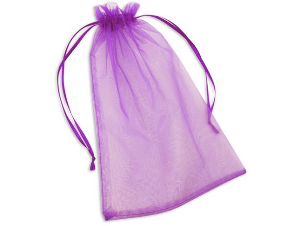 Bolsa de regalo de material organza lila