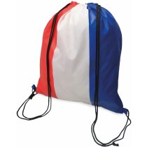 Bolsa mochila con cuerdas con bandera de Francia con logo