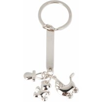 Llavero con charms metálicos personalizado Llavero con charms metálicos personalizado