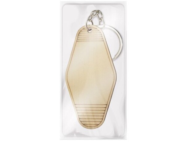 Llavero de madera paddle surf con grabación personalizada detalle 3