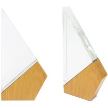 Trofeo Basni vela madera cristal grabado láser