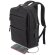 Mochila portaordenador soft-touch Davis PU resistente al agua Negro detalle 6