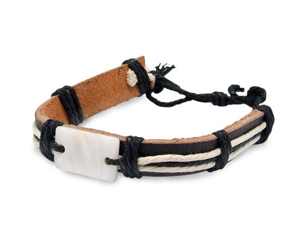 Pulsera piel/nacar Magaluf